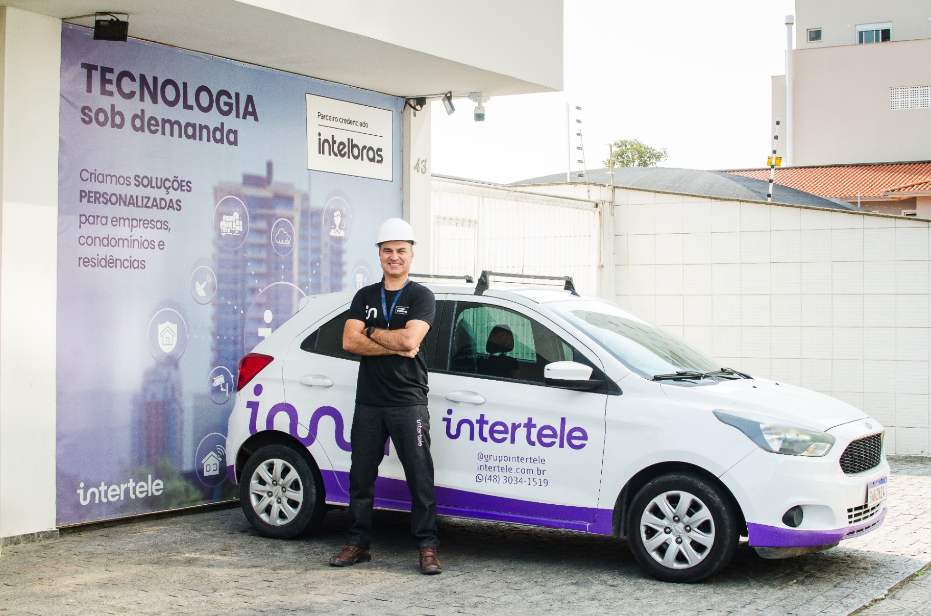Frota Intertele — atendimento em campo com nossos técnicos